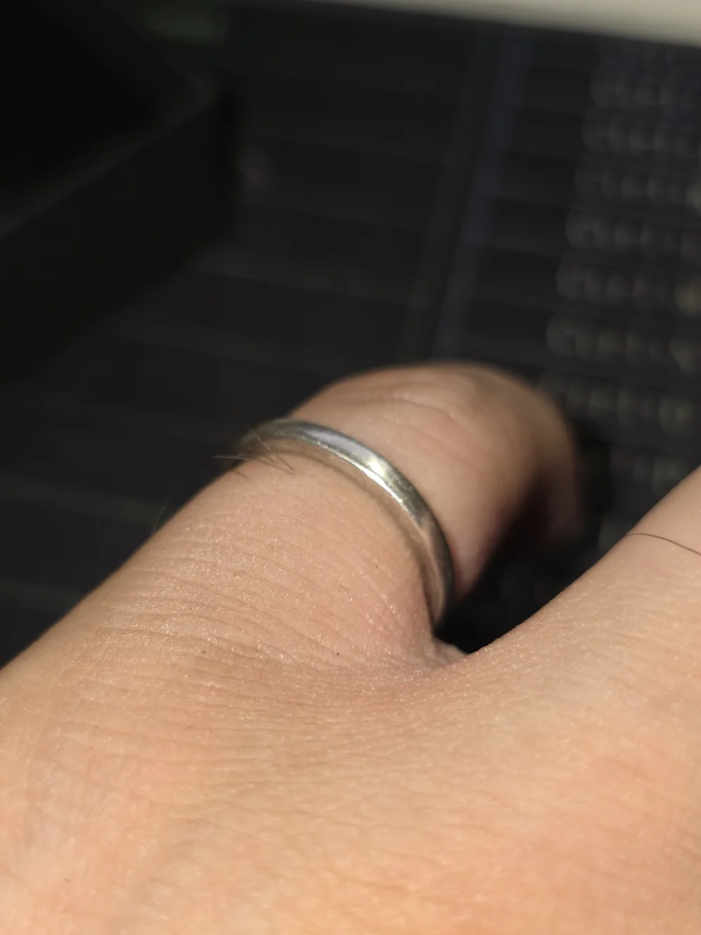 Dangle Sterling Ring  Size 4